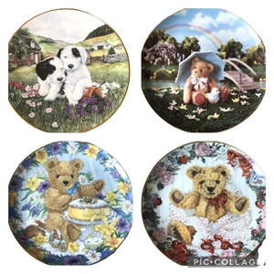 4 Pieces Decorative Novelty Print Plates